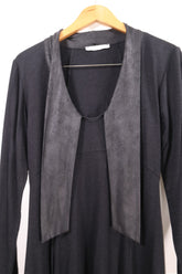 שמלה מעוצבת בשחור- L-XL